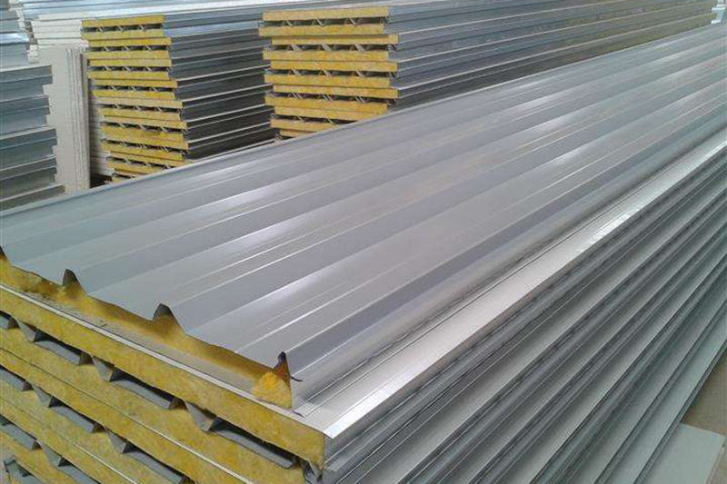 彩鋼玻璃棉夾芯板